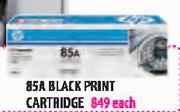 HP 85A Black Print Cartridge