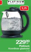 Platinum Koordlose Glasketel-1.7Ltr