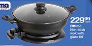 Ottimo Non-Stick Wok with Glass Lid