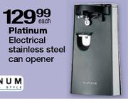 Platinum Electrical Stainless Steel Can Opener