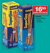 Soletti Snack Sticks Salted-4 x 40gm Per Pack