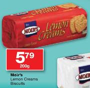 Moir's Lemon Creams Biscuits-200gm
