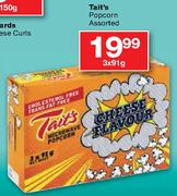 Tait's Popcorn-3 x 91gm
