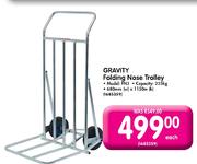 Gravity Folding Nose Trolley-680mm(W)X1150m(H) Each