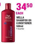 Wella Shampoo or Conditioner-500ml Each