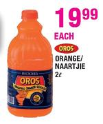Oros Orange/Naartjie-2Ltr Each