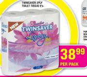 Twinsaver 2 Ply Toilet Tissue-9's Per Pack