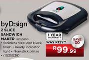 byD:sign 2 Slice Sandwich Maker (BDSG750)