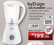 byD:sign Jug Blender-1.5 Ltr (BJB301)