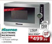 Hisense Electronic Microwave-20 Ltr (HMO2DJSSOR)