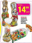 Riegelein Assorted Chocolate Bunnies And Bags Each