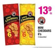 Mini Cheddars Assorted-6's