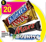 Mars Assorted Chocolate Bars-5's
