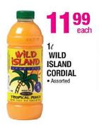 Wild Island Cordial Assorted-1ltr Each