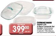 Corning Ware Simply Lite 6 Piece Casserole Set