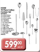 Home 70 Piece Cutlery Canteen Set