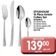 Style House 16 Piece Arredo Cutlery Set