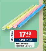 Pool Noodle Assorted Colours-Each