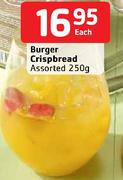 Burger Crispbread Assorted-250g Each