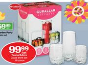 Tuana/Adora Glass Drink Set-18 Piece Per Set
