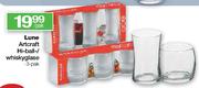 Lune Artcraft Hi-Ball/Whiskyglase-3 Per Pak