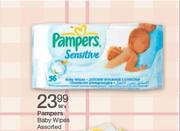 Pampers Baby Wipes Assorted-56's