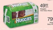 Huggies Aloe Baby Wipes-2 x 64's