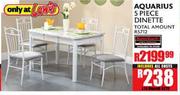 Aquarius 5 Piece Dinette