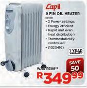 Capil 9 Fin Oil Heater-CH09