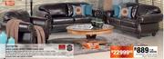 Sorrento 3 Piece Leather Uppers Combo Lounge Suite 