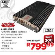 American Amps 3400 Watts Max Power Amplifier-Each