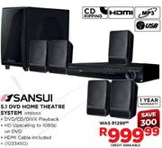 Sansui 5.1 DVD Home Theatre System-Each