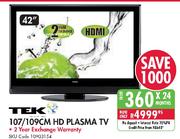 Tek 42"(107/109cm)HD Plasma TV