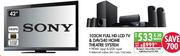 Sony 42"(102cm)FHD LCD TV & DAV340 Home Theatre System