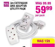 Simple Choice 3m Extension & Adaptor Utility Pack