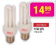 Eurolux 11W CFL ES Or BC-Each