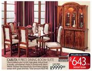 Carlita 9 Piece Dining Room Suite