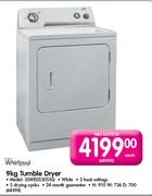 Whirlpool Tumble Dryer (3SWED5205SQ)-9kg Each