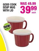 Good Cook Soup Mug With Lid-Each