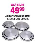 4 Piece Stainless Steel Stove Plate Covers