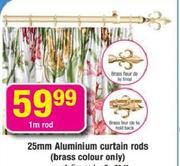 25mm Aluminium Curtain Rod-1.5m