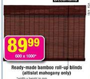 Ready Made Bamboo Roll-Up Blinds-600x1000mm