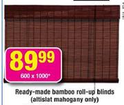 Ready Made Bamboo Roll-Up Blinds-1200x1600mm
