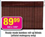 Ready Made Bamboo Roll-Up Blinds-1600x1600mm