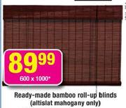 Ready Made Bamboo Roll-Up Blinds-1800x1600mm