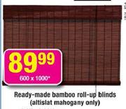Ready Made Bamboo Roll-Up Blinds-1000x1600mm