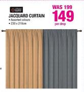 Always Home Jacquard Curtain-Per Drop