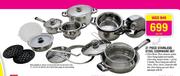 Tissolli 21 Piece Stainless Cookware Set