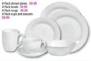Main Stays Porcelain Dinnerware Mugs-4 Pack