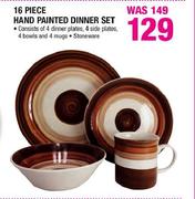 16 Piece Hand Painted Dinner Set